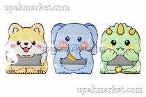 Пакет зиплок 17х20 Зверюшки /3упх50шт/ Микс 3 вида Китай