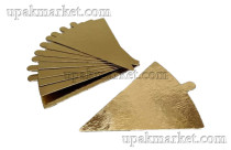 ОСК Подложка 0,8мм с держателем треугольник 120х90мм золото (100шт)