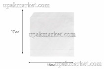 Пакет бумажный пищевой Уголок 150х170мм ОДП белый 40гр НПФ 