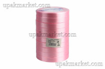 Лента 1,2 см Атласная Светло розовая 22 м (10 бабин)