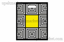 Пакет 45х38 Желтый квадрат глянцевый Тико /10уп х 50шт/