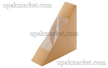 Контейнер картонный под сэндвич SANDWICH 40 с окном 130х130х40мм OSQ (OCQ, OCIQ, ОСК, ОЭСКЬЮ, ОСИКЬЮ)