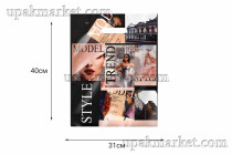 Пакет с вырубной ручкой 31х40 Акцент Интерпак /10уп х 50шт/