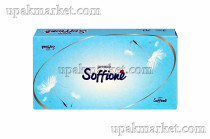 Салфетки в коробке V-сложение Premio бумажные гигиенические, 21х20, трехслойные, 70шт (35 уп) SOFFIONE