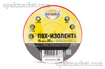 Изолента ПВХ 15мм х 20м красная AVIORA