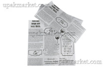 Бумага оберточная "Газета" 300х300 влагопрочная 30гр МЕГА