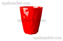 Стакан пластиковый 200мл "Лёд" красный ВЗЛП /20уп х 25шт/