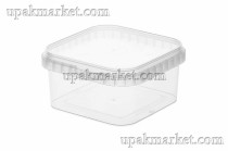 Банка прозрачная квадратная (комплект) 650мл 126х126х64 ВЗЛП