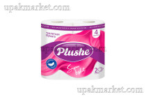 Туалетная бумага PLUSHE Super Light 2х сл. 15м (4 рулона в упаковке)