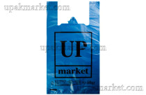 Пакет майка 30х55 "UP Маркет" 11гр синий Лабрава /20уп х 50шт/ 