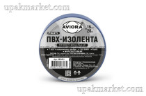 Изолента ПВХ 19мм х 20м профессиональная синяя AVIORA