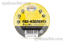 Изолента ПВХ 15мм х 20м желтая AVIORA