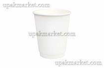 Стакан бумажный КБ 0,350л диам 90мм ГН белый 2-х слойн. /16уп х 25шт/ 	