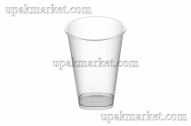 Стакан прозрачный  Bubble Cup с квадратным дном 375 мл.д.90мм.h112мм 24уп. по 25шт.(600шт/кор.)