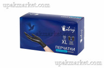 Перчатки нитриловые неопудренные смотровые LIBRY XL /10х100шт/ черные 3,5гр 