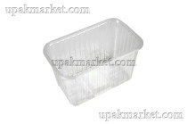 Контейнер прямоугольный с просечками ЮП-КФ-110 (ПЭТ) 1л /188х116х110/ Юпласт