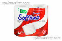 Туалетная бумага 3 слоя 15,1 м (4 рул) (16уп) SOFFIONE Smart