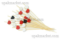 Пика "Сердце" 12см бамбук 100шт Феста 