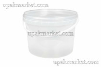 Ведро/крышка 3л прозрачное /202х119/ 