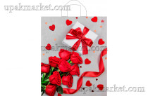 Пакет Тико 43х38 Красные розы