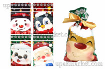 НГ Пакет с атласными лентами-завязками 15х23 /10уп х 50шт/ (500шт) МИКС