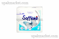 Салфетки 24х24 2-слойные (SOFFIONE) 100л/60уп белые	