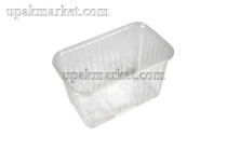 Контейнер прямоугольный с просечками ЮП-КФ-110 (ПЭТ) 1л /188х116х110/ Юпласт
