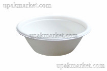 Тарелка биоразлагаемая 0,350мл Экотайм /12уп х 100шт/