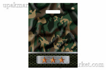 Пакет с вырубной ручкой 31х40 Камуфляж Тико /10уп х 50шт/