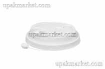 Крышка для стакана ВЗЛП д.79,5-80мм (0,250) ПП белая матовая (20уп х50шт)