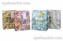 Пакет бумажный 18х23х10 Люкс с тиснением микс