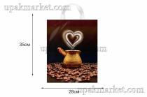 Пакет с петлевой ручкой ПВД 28х35 "Мгновение" 55мкм Интерпак /20уп х 25шт/