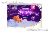 Туалетная бумага PLUSHE Classic 2х сл. 18м (12 рулонов в упаковке)    
