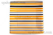 Тарелка бумажная прямоугольная 210х210 "Полоски" оранжевая Папирус  /12уп х 50шт/