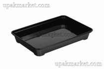 Суши контейнер ПП чёрный дно /176х121х26/ 300мл ВЗЛП (450шт)