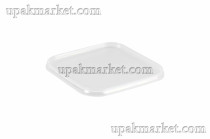 Крышка к банке 0,28л прозрачная прямоугольная ВЫСОКАЯ /75*75/ Энтерпак (2000шт)