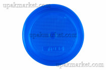 Тарелка пластиковая синяя 165мм 4,2гр Стандарт Пластик ПП /20уп х 100шт/