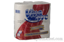 Туалетная бумага VIVA LOVE 2х сл. 20м Белое сплошное (14 рулонов в упаковке)