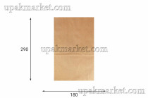 Пакет крафт без ручки б/п 180х120х290 крафт 70гр НПФ