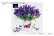 Салфетки 33х33 3 - слойн. Art Bouquet 20 шт Лаванда