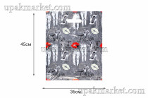 Пакет с вырубной ручкой Сигаретная серия Арт 36х45 см МОДА