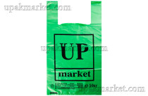 Пакет майка 30х55 "UP Маркет" 11гр зеленый Лабрава /20уп х 50шт/ 