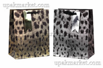 Пакет бумажный подарочный 18х23х10см Люкс