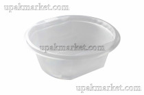 Тарелка суповая 0,6л ППУ ПП прозрачная 8,5гр Люкс