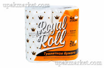 Туалетная бумага ДИВА  2 слоя 15м (4рул)  Рояль (9уп)	