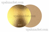 Подложка картонная 2,5мм д220мм золото/крафт ФИН