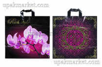 Пакет с петлевой ручкой 45х43 95мкм "Орхидеи" ДПА /8уп х 50/