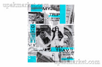 Пакет с вырубной ручкой 38х47 Мир моды Интерпак /10уп х 50шт/