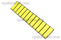 Ценник с/к липкий большой 19х48 мм 2 строки (240шт) ЖЕЛТЫЙ