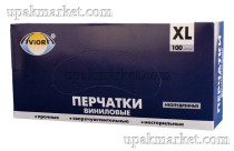 Перчатки виниловые неопудренные XL АВИОРА /10уп х 100шт/